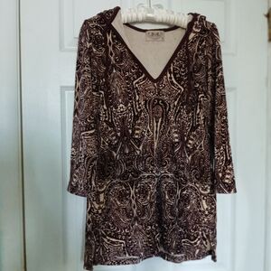 Boho Juicy Couture Y2K hooded shirt